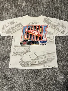 Vintage 1994 NASCAR Ernie Irvan #28 Racing Team TShirt Mens Size XL Singlestitch - Picture 1 of 4