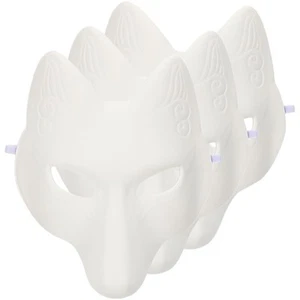3 Pcs Fuchs Gesichtssatz Kind Maskenkostüm Halloween-Maskenstütze - Photo 1/12