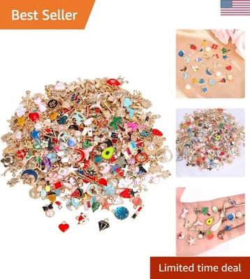 350Pcs мини эмали подвески - идеально подходит для уникальный DIY ювелирных творений - Изображение 1 из 4