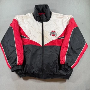 VTG Pro Player Ohio State Buckeyes Puffer Jacket Coat Mens XL Black Full Zip OSU - Picture 1 of 12