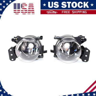 For BMW E60 E90 323i 325i 328i 330i 335 LED Pair Front Bumper Fog Light Lamp  - Image 1 of 4