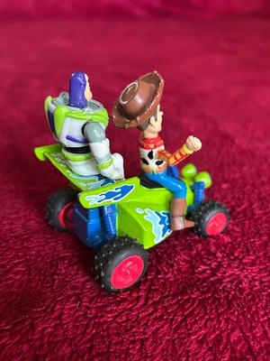 Veículo de controle remoto vintage Toy Story Thinkway "Mini Buddies" fundido Woody Buzz - Imagem 1 de 3