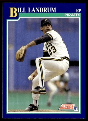 1991 Score Bill Landrum Pittsburgh Pirates #98 - Image 1 of 2
