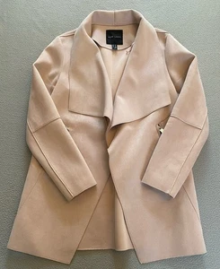 CHAQUETA NEWLOOK TALLA 8 MUJER ROSA IMITACIÓN GAMUZA ABRIGO BOLSILLOS ROSA OTOÑO CASCADA - Imagen 1 de 7