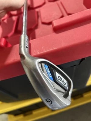 PING G30 Single 6 Hierro Punto Negro PING CFS Acero Eje Flexible Regular Diestro Foto 1 de 4