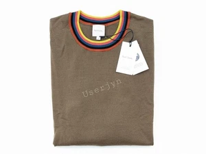 Paul Smith Men's Signature Artist Stripe Collar Merino Wool Sweater RRP: £250 - Picture 1 of 9