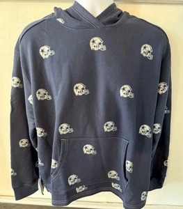 Felpa con cappuccio Dallas Cowboys Lauren James donna stampa casco - Navy 2XL $96 - Foto 1 di 3