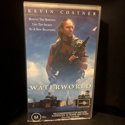 Waterworld VHS 1996 Stars Kevin Costner Small Case Tested GC PAL - Image 1 of 4