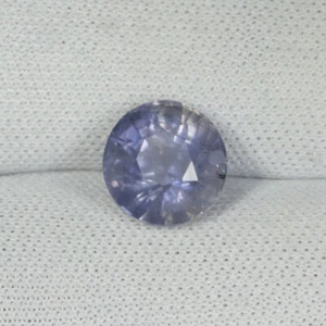 1.78Cts Best Luster Natural Purplish Blue Iolite - 7.5mm Round Cut !!!!! - Picture 1 of 2