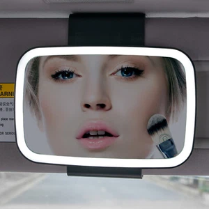 US Car Automobile Cover Makeup Truck LED Lighted Clip On Sun Visor Vanity Mirror - Bild 1 von 8