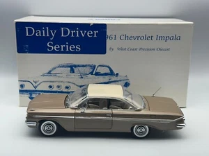 West Coast Precision 1961 Chevrolet Impala, Tan Brown, 1:24, Excellent, Boxed - Picture 1 of 24