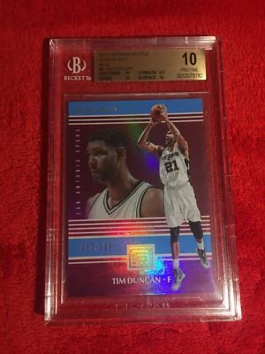 🔥 POP 1!! 2017-18 Panini Status Tim Duncan BGS 10 Pristine Status Quo BLUE /199 - Image 1 of 4