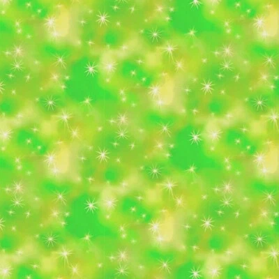 绗缝宝藏 - 彩虹虹虹虹膜 - 星星 - 莱姆绿,织物 BTY — 第 1/4 张图片