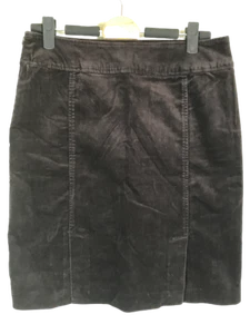 Esprit Jupe Velours Marron Femme Fermeture Eclair 2Fente Avant Bonne Qualité T40 - Bild 1 von 8