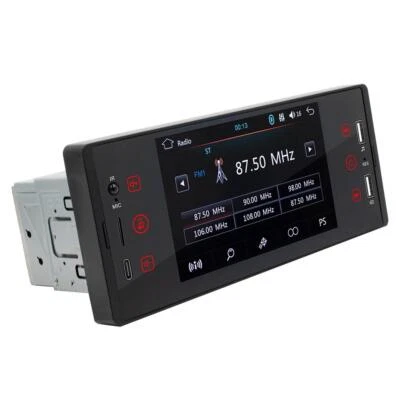 Reproductor MP5 Bluetooth Pantalla Táctil con Cámara Trasera 1DIN 5" HD Radio Estéreo Coche Foto 1 de 4