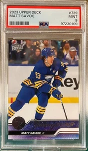 2023 Upper Deck Matthew Savoie Young Guns RC Rookie PSA 9 Sabres! - Picture 1 of 2