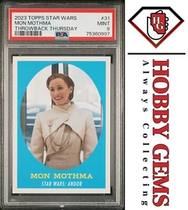MON MOTHMA PSA 9 2023 Topps Star Wars Throwback Thursday TBT #31 C1 - Picture 1 of 2
