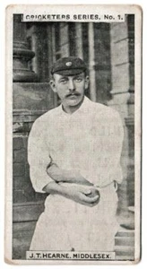 Rutter - 'Cricketers Series' (1901) - J.T. Hearne (Middlesex) - Picture 1 of 2