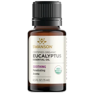 Swanson Aromatherapy Certified Organic Eucalyptus Essential Oil 0.5 fl oz Liquid - Picture 1 of 6