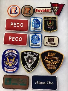 VINTAGE MIXED PATCH LOT OF 15 PATCHES Roadway ASE Olympics Sherwin Williams etc. - Picture 1 of 2