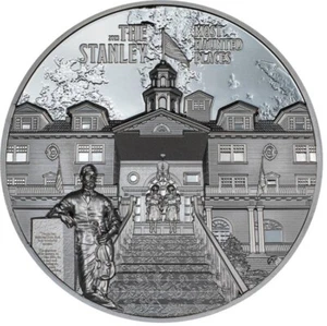 MOST HAUNTED PLACES THE STANLEY 2023 $10 2 OZ Plata HR- Islas Cook - Imagen 1 de 3