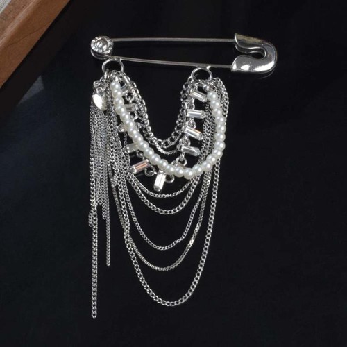 VETEMENTS Spille Vintage Nappa Perla Tuta Cappotto Abbigliamento Accessori Spille Eleganti Regali