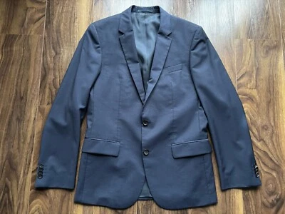 Hugo Boss “Halsey2 / Merrill2” 38R Navy 100% Virgin Wool W32 L29 BNWOT RRP £479 - Image 1 of 4