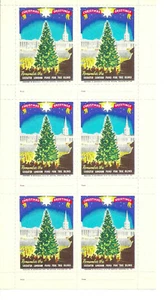 SHEET OF 6 "CHRISTMAS GREETINGS - REMEMBER THE GREATER LONDON FUND FOR THE BLIND - Picture 1 of 1