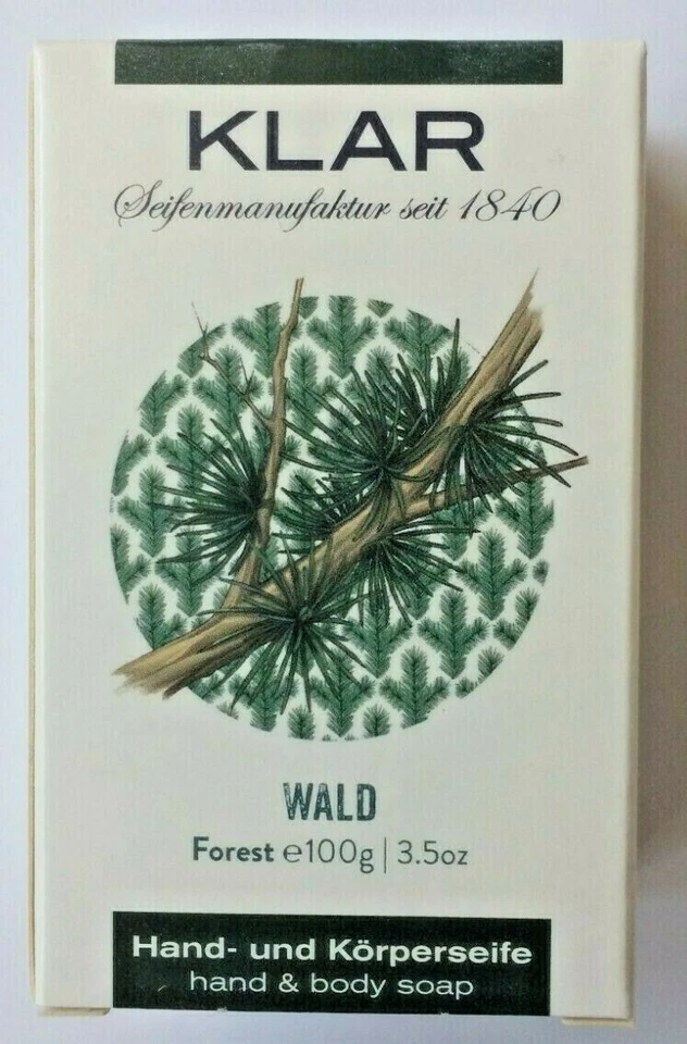 (49,90 € / kg) KLAR Seifenmanufaktur 100 g Waldseife Forest Seife frischer Duft