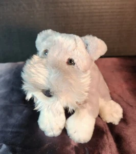 GOLDEN BEAR CO Gray Schnauzer puppy 7" Stuff Plush Animal Pet DOG - Picture 1 of 4