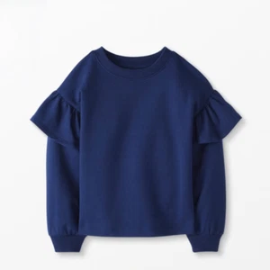 Hanna Andersson Navy Ruffle Sweatshirt in French Terry 110 / 5 - Picture 1 of 7