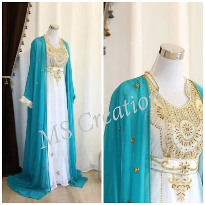 Marokkanisch Dubai Kaftane Farasha Abaya Kleid Sehr Kostüm - Bild 1 von 3