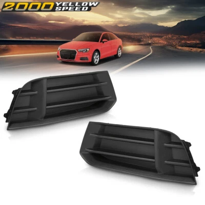 1 Pair Front Bumper Fog Light Lamp Cover Grille Fit For 2017-2020 AUDI A3 Sedan - Imagem 1 de 4