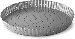 - 68785 - Tortiera Crostata, Stampo Crostata, Stampo Riccio, Forato, Acciaio Al - Foto 1 di 12