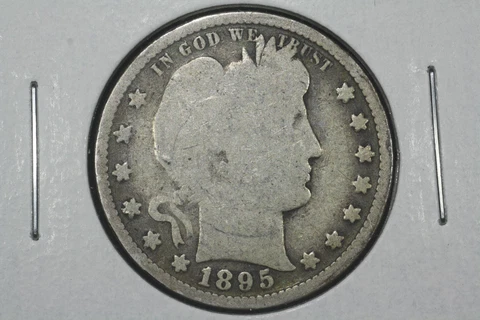 1895 Barber Quarter, Good Cover