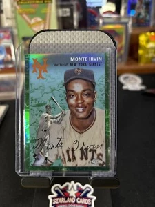 2023 Topps Chrome platinum anniversary Monte Irvin Green/99 New York Giants - Picture 1 of 1