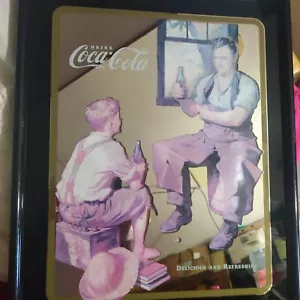 Coca-Cola Mirror “Village Blacksmith" RARE - Picture 1 of 21