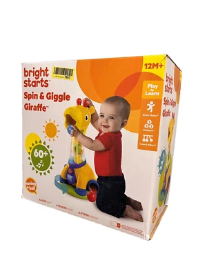 [B-Ware] Bright Starts Spin & Giggle Giraffe Aktivitätsspielzeug mit Bällen
