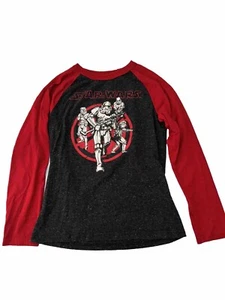 Star Wars Stormtroopers kids Black/Red Long Sleeve Raglan Shirt size M 8 - Picture 1 of 4
