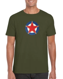 Yugoslavia | Roundel | Estrella Roja | Azul | Blanco | Dorado | Retro | Bandera | Camiseta - Imagen 1 de 6
