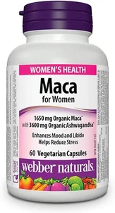 Webber Naturals Maca for Women, 60 Vegetarian Capsule - Picture 1 of 2