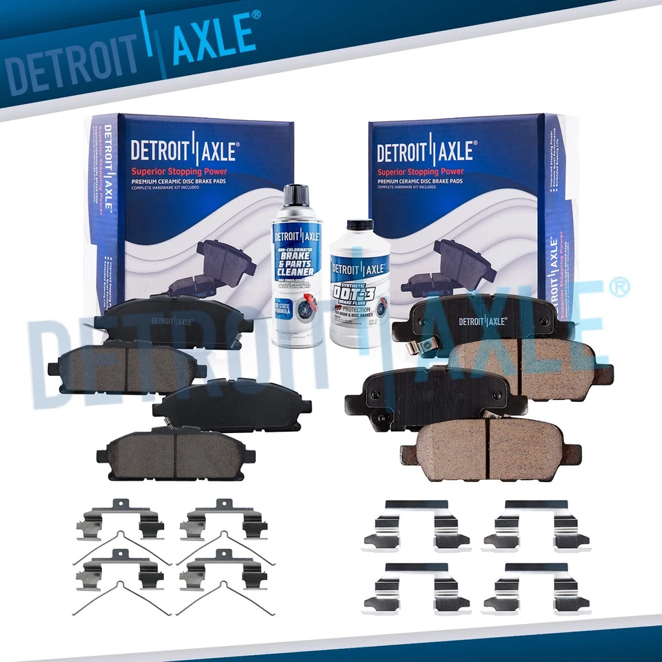 Front and Rear Ceramic Brake Pads for 2011 - 2017 Nissan Quest - Image 1 of 4