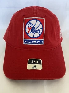 NBA Philadelphia 76ers Adidas Flex Fit Mütze Small / Medium - Rot - Neu - Bild 1 von 6