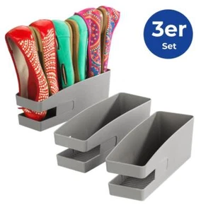 MAXIMEX 3er Set Schuh Halter für Ballerinas Schrank Ordnungs System Haus Schuhe - Bild 1 von 7