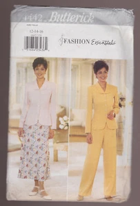 BUTTERICK pattern 4442 Jacket Skirt Pant suit SZ 12 14 16 uncut unused - Picture 1 of 2