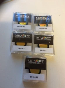 BP505-25.5 BP505-27 30.5 BP505-46 55 MIDWEST OPTICAL MIDOPT CYAN BANDPASS FILTER - Picture 1 of 9