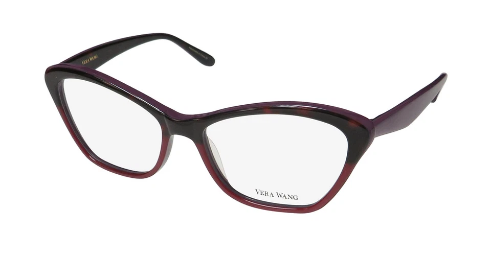 VERA WANG LUXE CLIO CATEYE CONTEMPORARY DESIGN HANDMADE EYEGLASS FRAME/GLASSES - Изображение 1 из 1