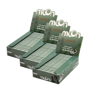 3 Box MOON Coconut Flavor Rolling Papers Short Size 70 mm Full Box Tobacco - Picture 1 of 8