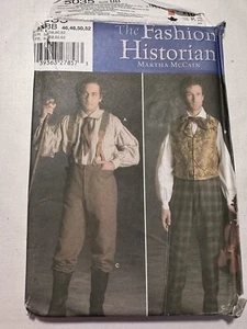 Simplicity 5035 - Mens Historical 1800s Pants Shirt Steampunk 46-52 Uncut - Picture 1 of 3