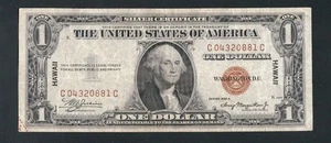 BEAUTIFUL RARE C-C BLOCK 1935A $1 HAWAII NOTE!! NO TEARS OR PINHOLES - Picture 1 of 2